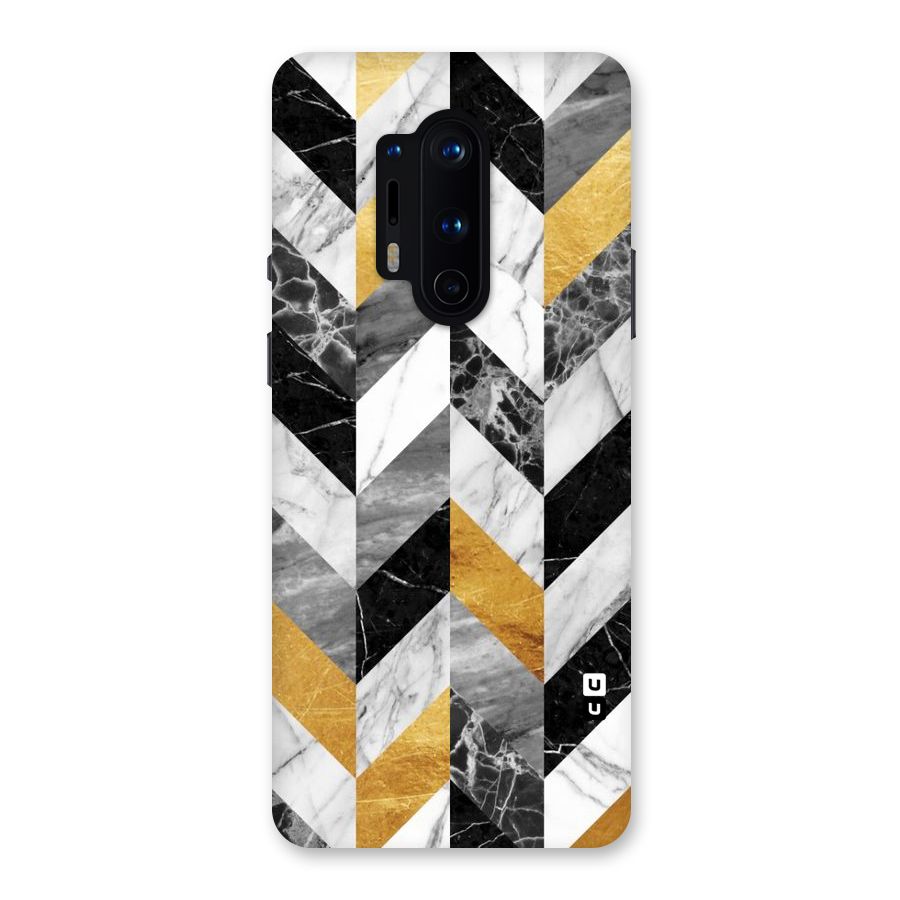Yellow Grey Marble Back Case for OnePlus 8 Pro