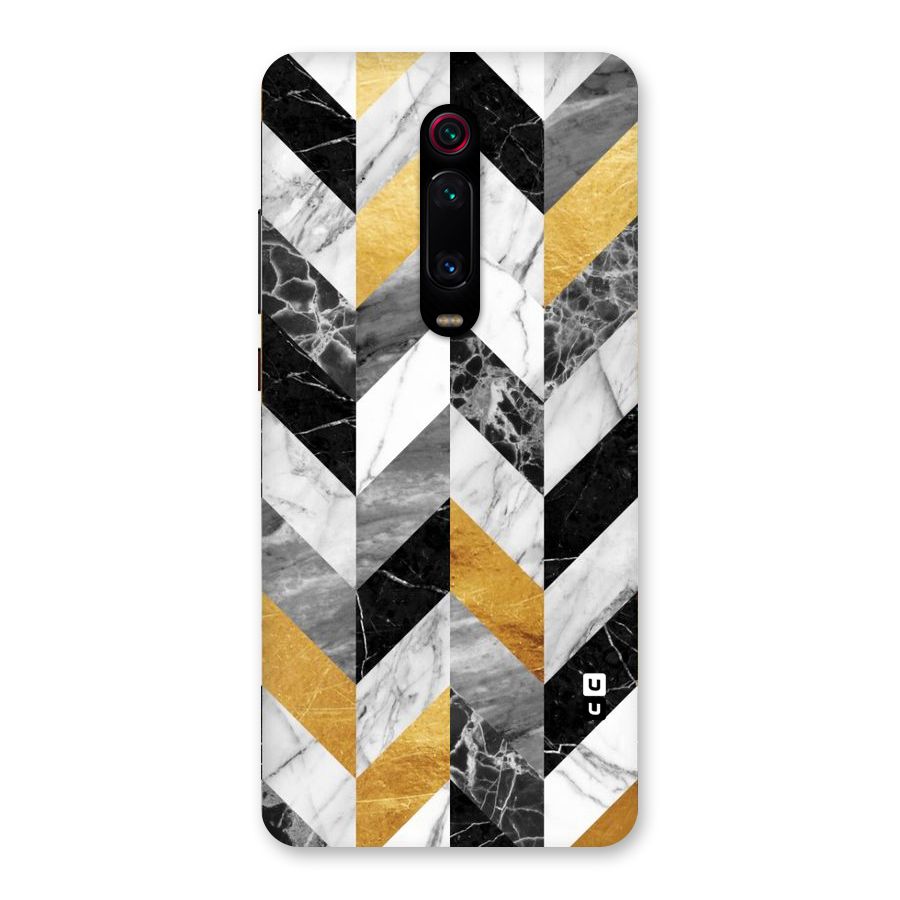 Yellow Grey Marble Back Case for Redmi K20 Pro