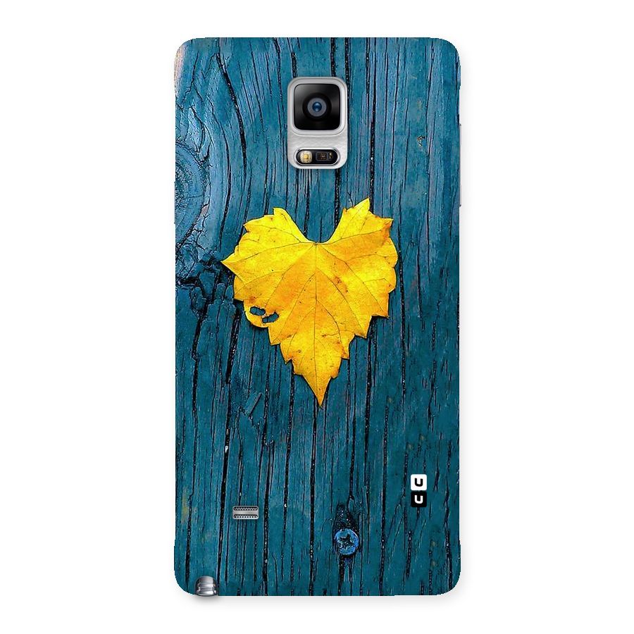 Yellow Leaf Back Case for Galaxy Note 4
