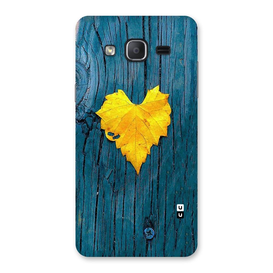 Yellow Leaf Back Case for Galaxy On7 2015