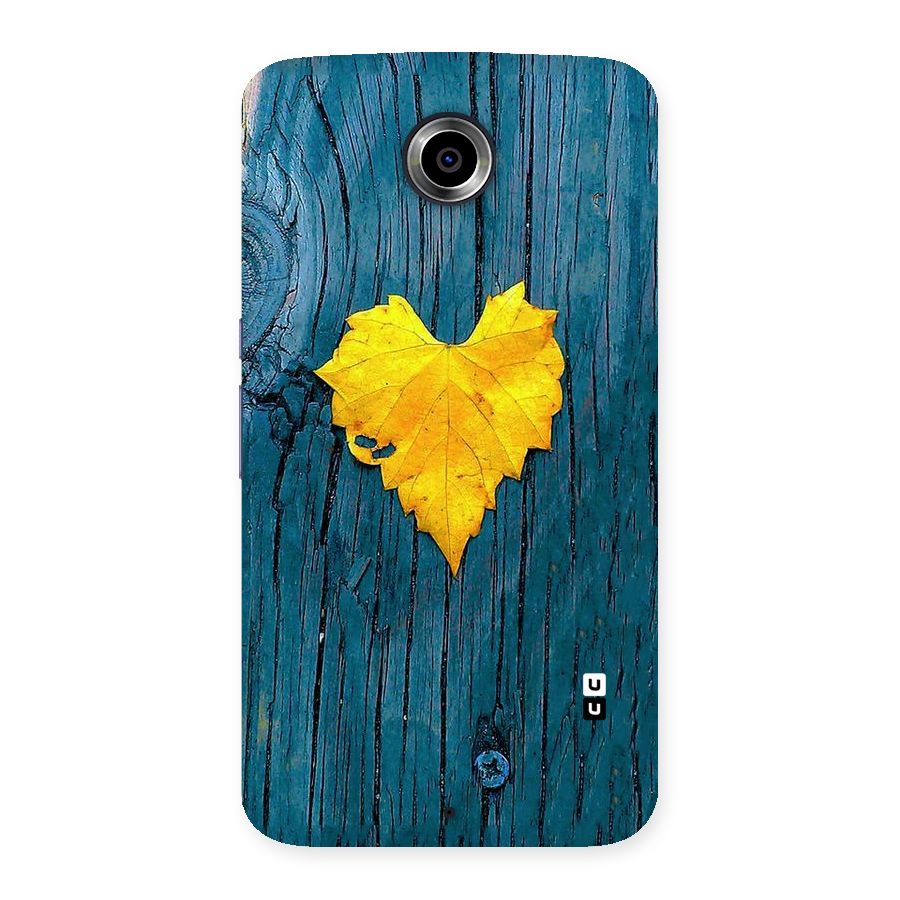 Yellow Leaf Back Case for Nexsus 6