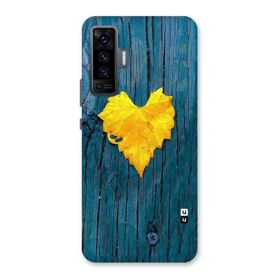 Yellow Leaf Back Case for Vivo X50