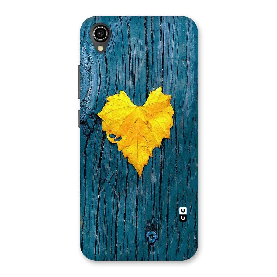Yellow Leaf Back Case for Vivo Y90