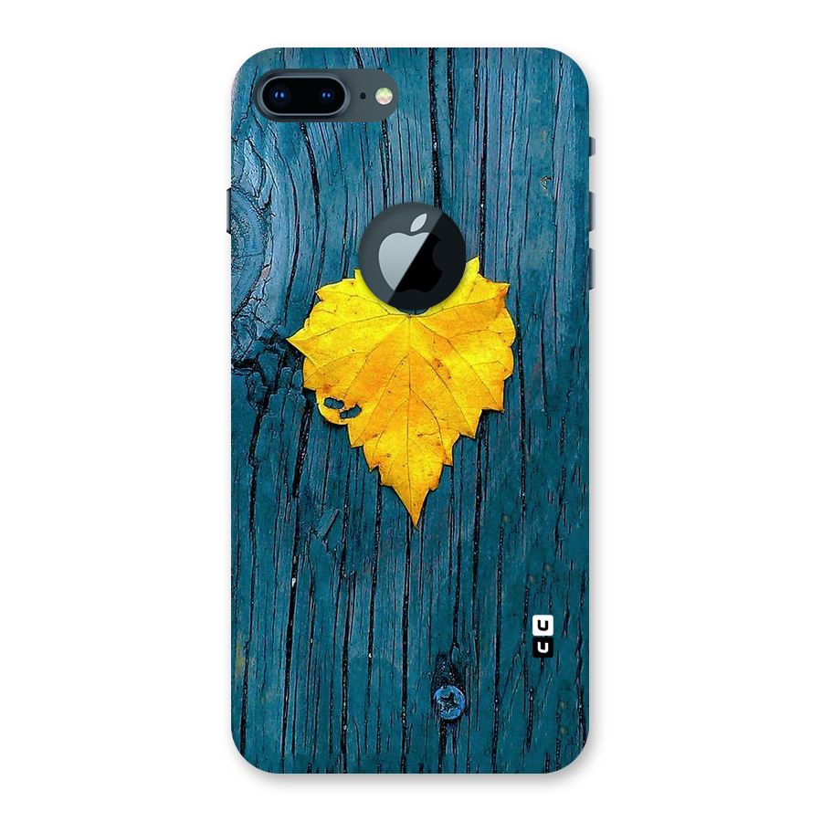 Yellow Leaf Back Case for iPhone 7 Plus Logo Cut