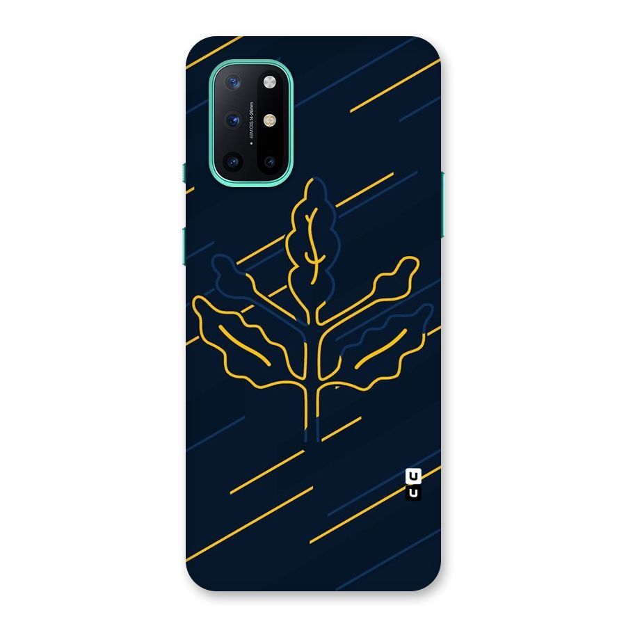 Yellow Leaf Line Back Case for OnePlus 8T
