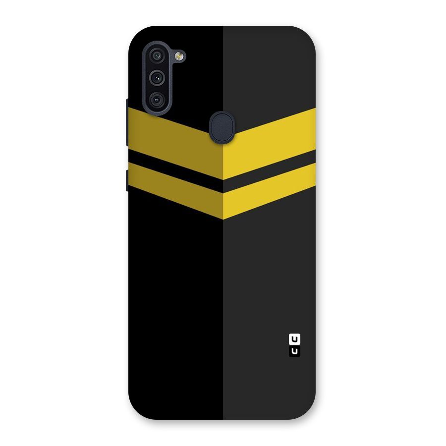 Yellow Lines Back Case for Galaxy M11