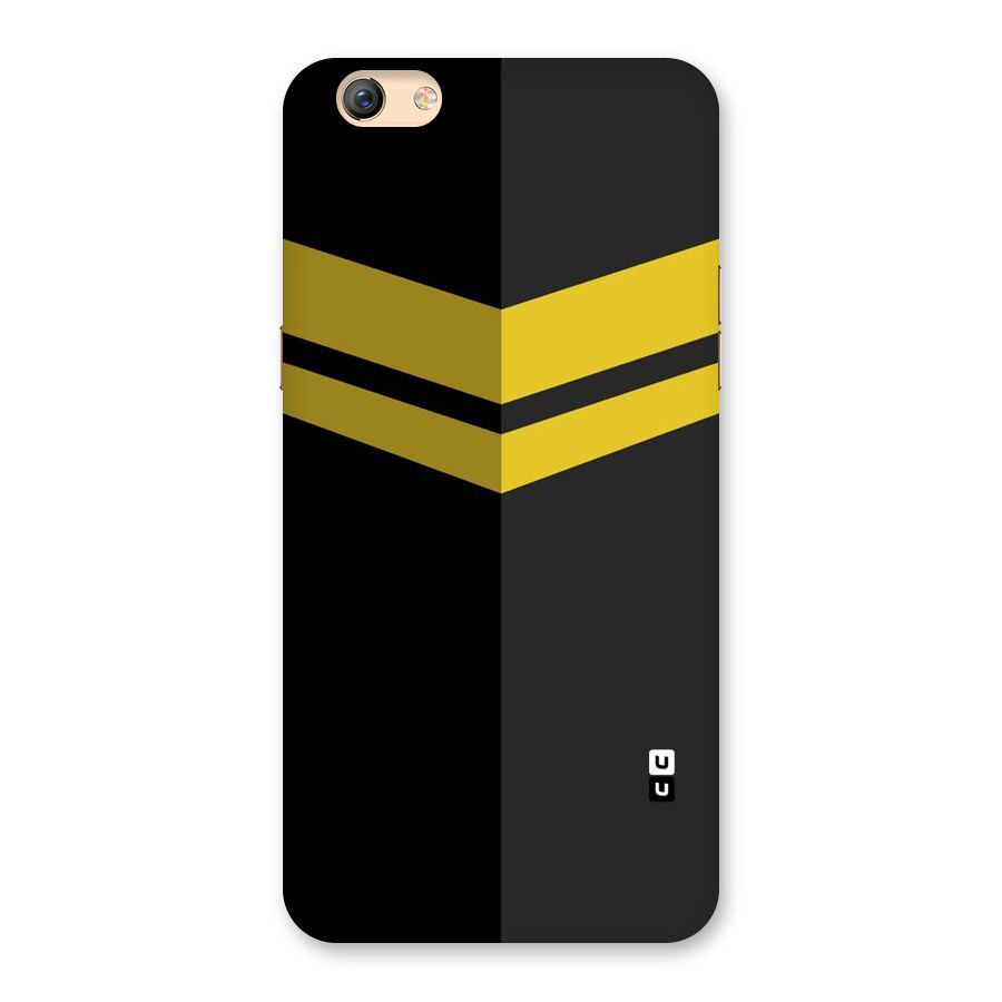 Yellow Lines Back Case for Oppo F3 Plus