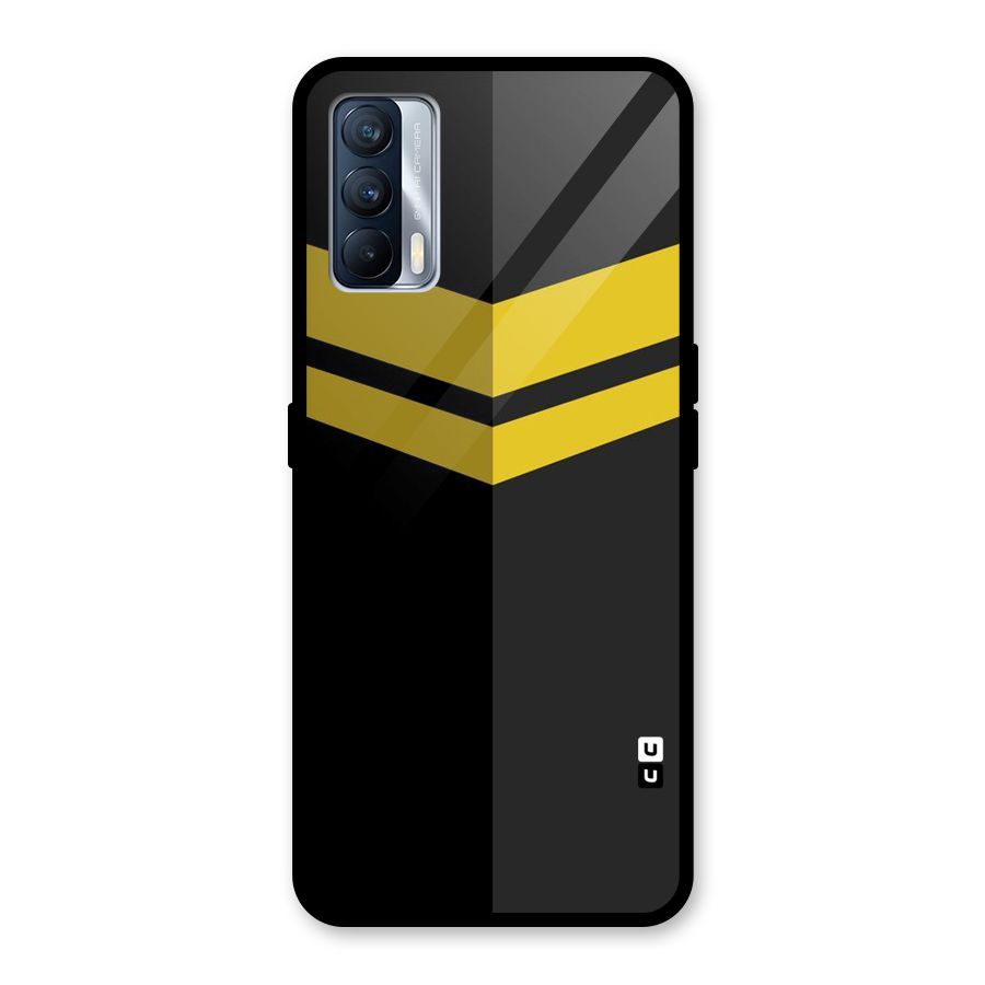 Yellow Lines Glass Back Case for Realme X7