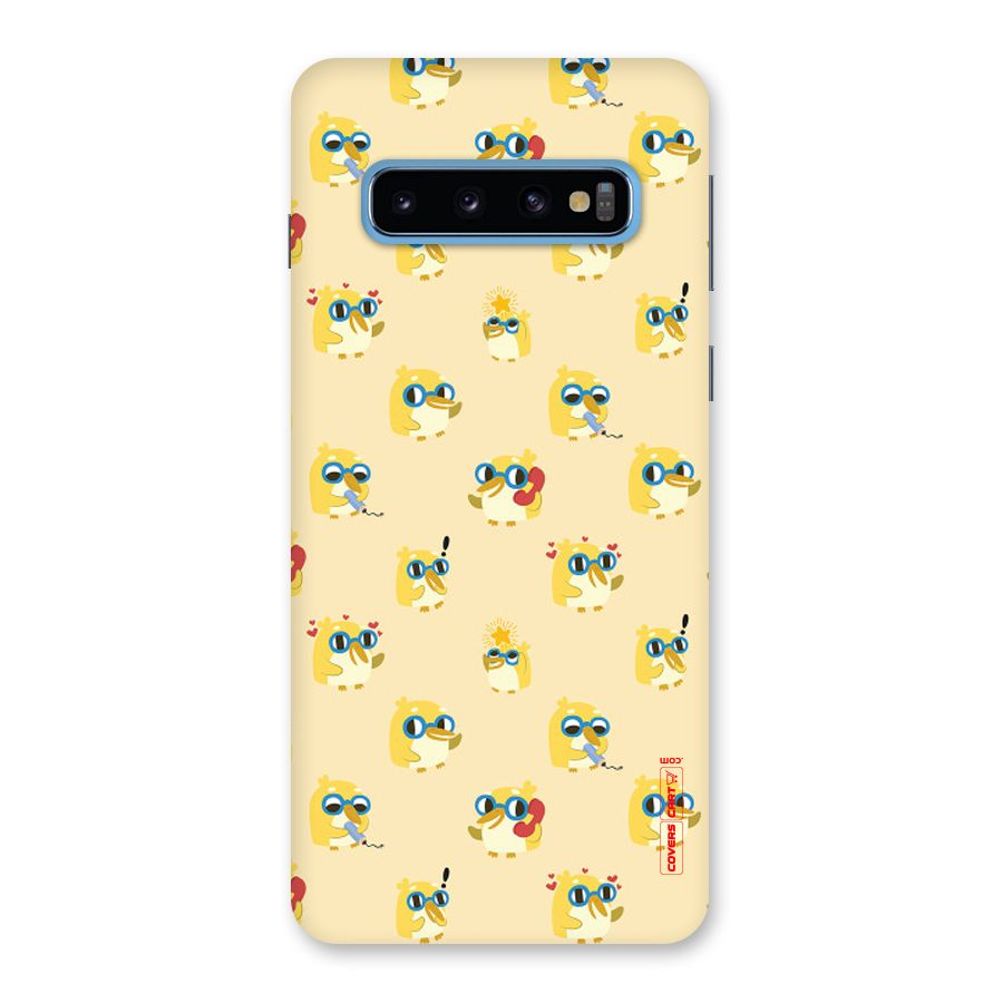 Yellow Parrot Back Case for Galaxy S10