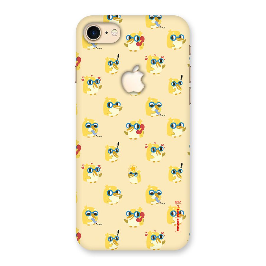 Yellow Parrot Back Case for iPhone 7 Apple Cut