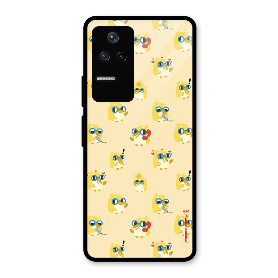 Yellow Parrot Glass Back Case for Poco F4 5G
