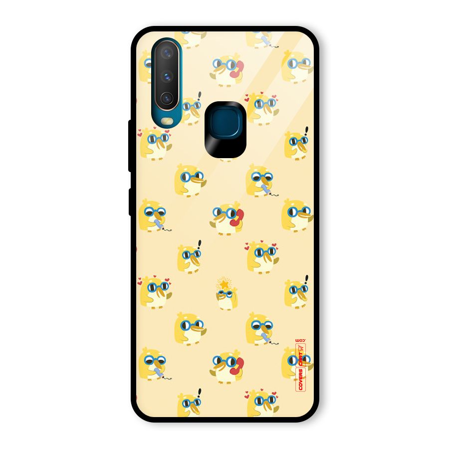 Yellow Parrot Glass Back Case for Vivo U10