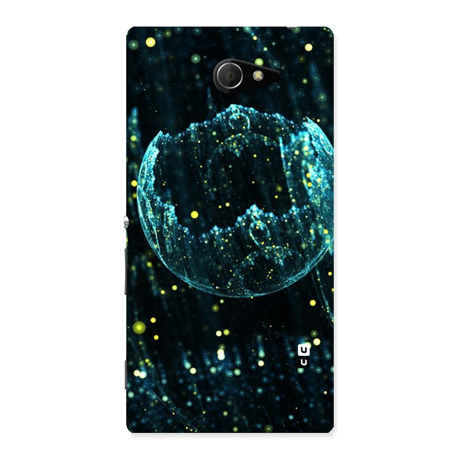 Yellow Rain Back Case for Sony Xperia M2