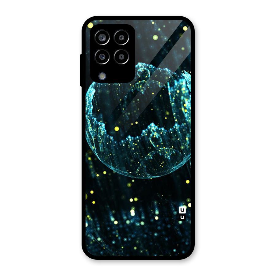 Yellow Rain Glass Back Case for Galaxy M33