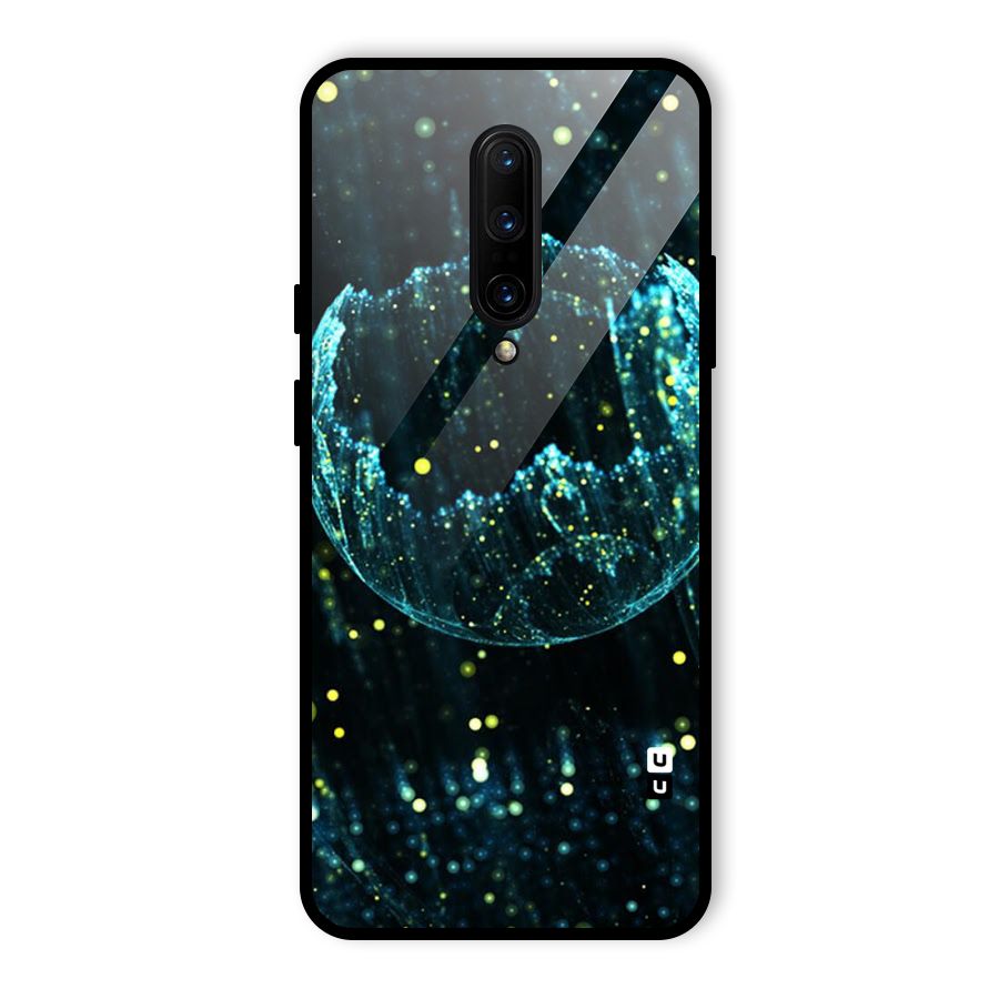 Yellow Rain Glass Back Case for OnePlus 7 Pro