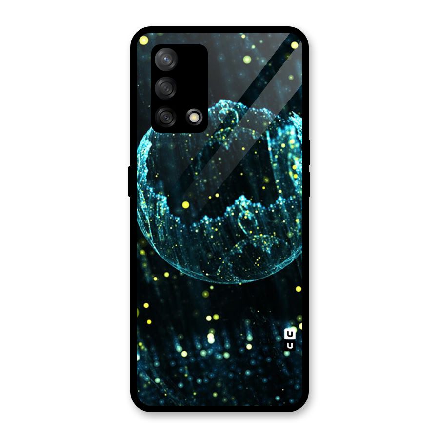 Yellow Rain Glass Back Case for Oppo F19