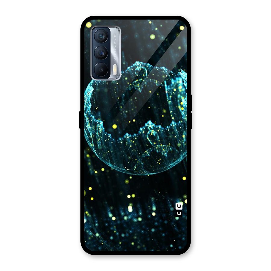 Yellow Rain Glass Back Case for Realme X7