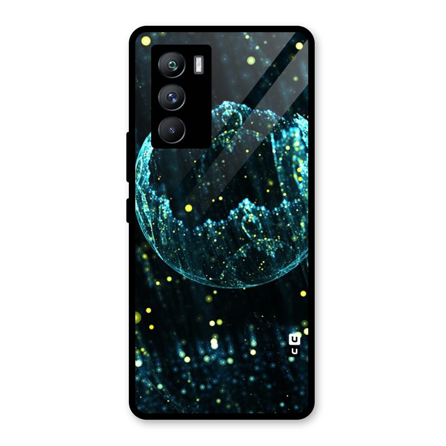Yellow Rain Glass Back Case for Vivo iQOO 9 SE