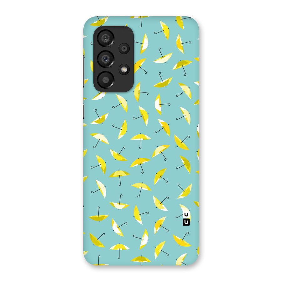 Yellow Umbrella Pattern Back Case for Galaxy A33 5G