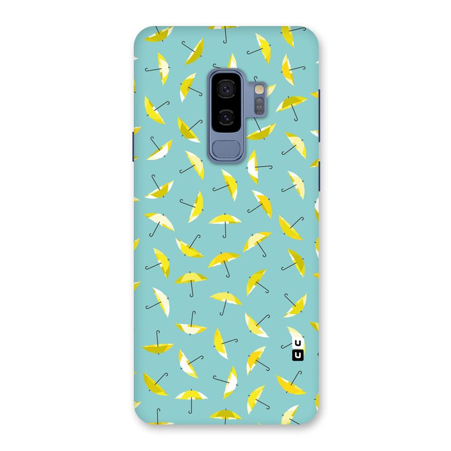 Yellow Umbrella Pattern Back Case for Galaxy S9 Plus