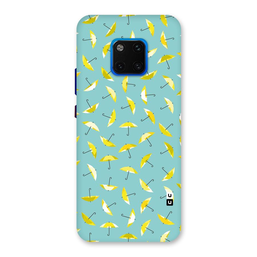 Yellow Umbrella Pattern Back Case for Huawei Mate 20 Pro
