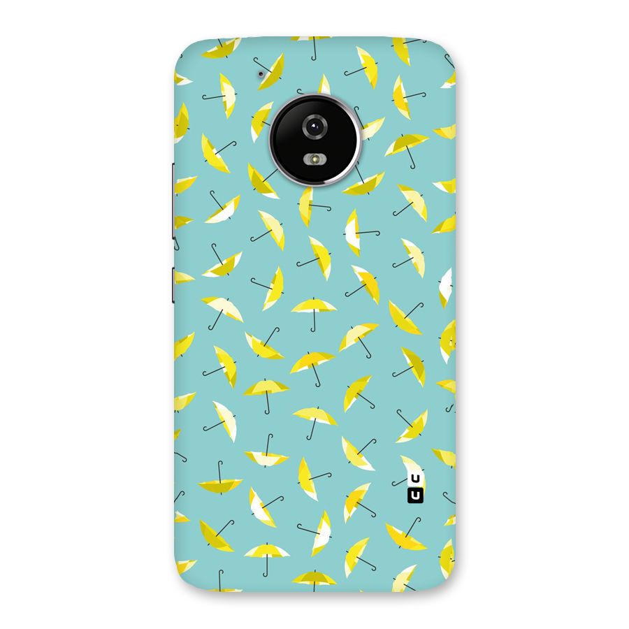 Yellow Umbrella Pattern Back Case for Moto G5