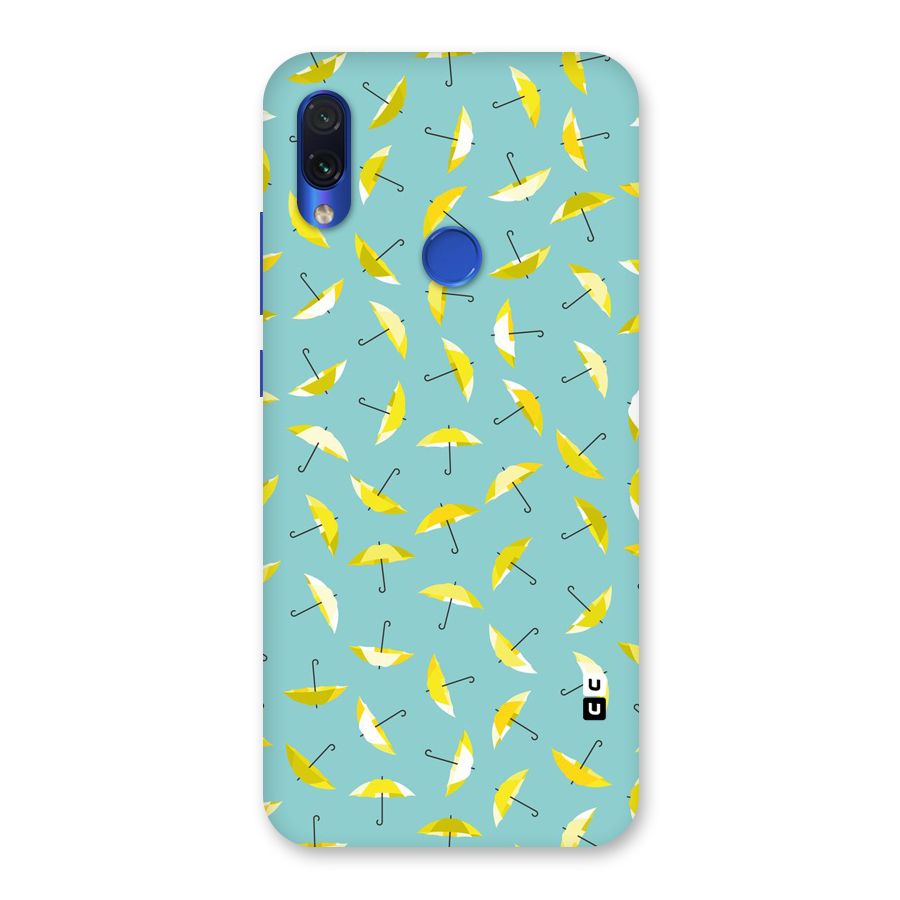 Yellow Umbrella Pattern Back Case for Redmi Note 7