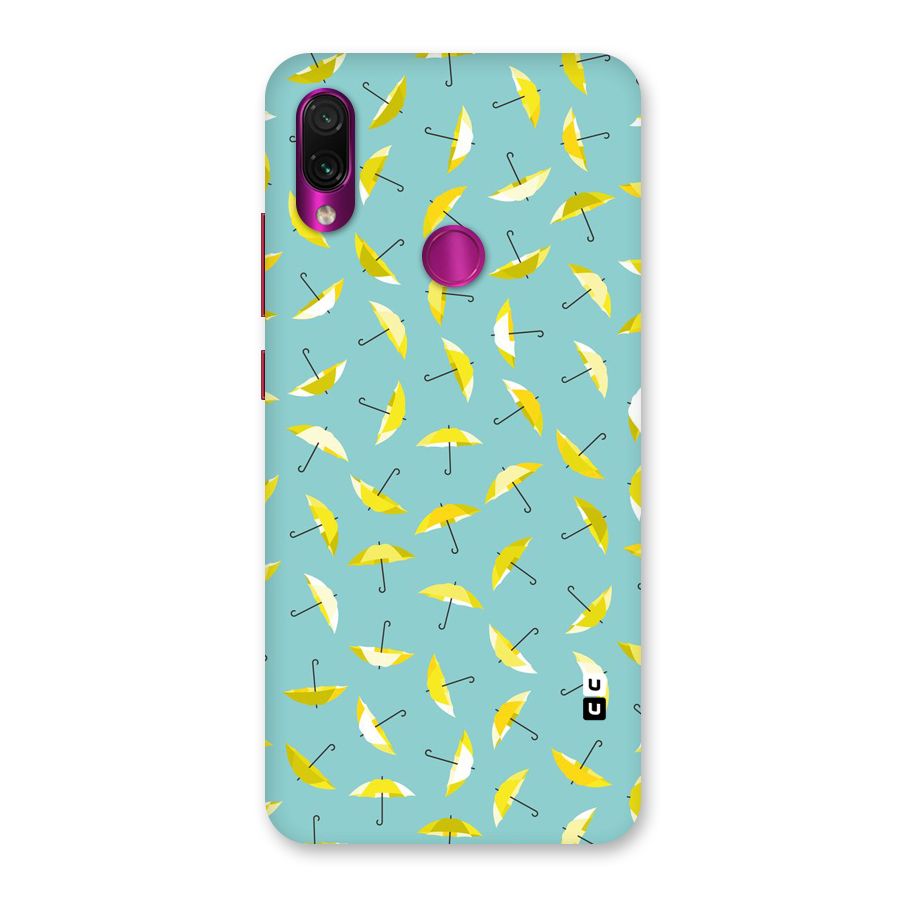Yellow Umbrella Pattern Back Case for Redmi Note 7 Pro