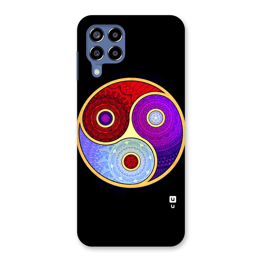 Yin Yang Mandala Design Back Case for Galaxy M53 5G