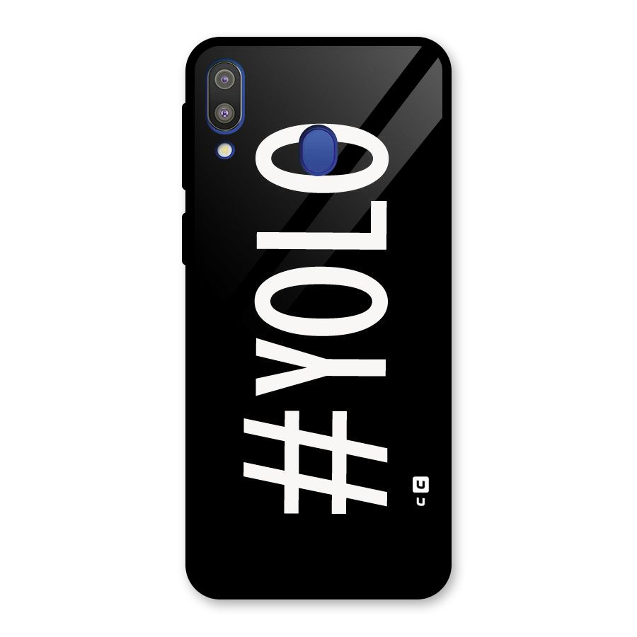 Yolo Glass Back Case for Galaxy M20