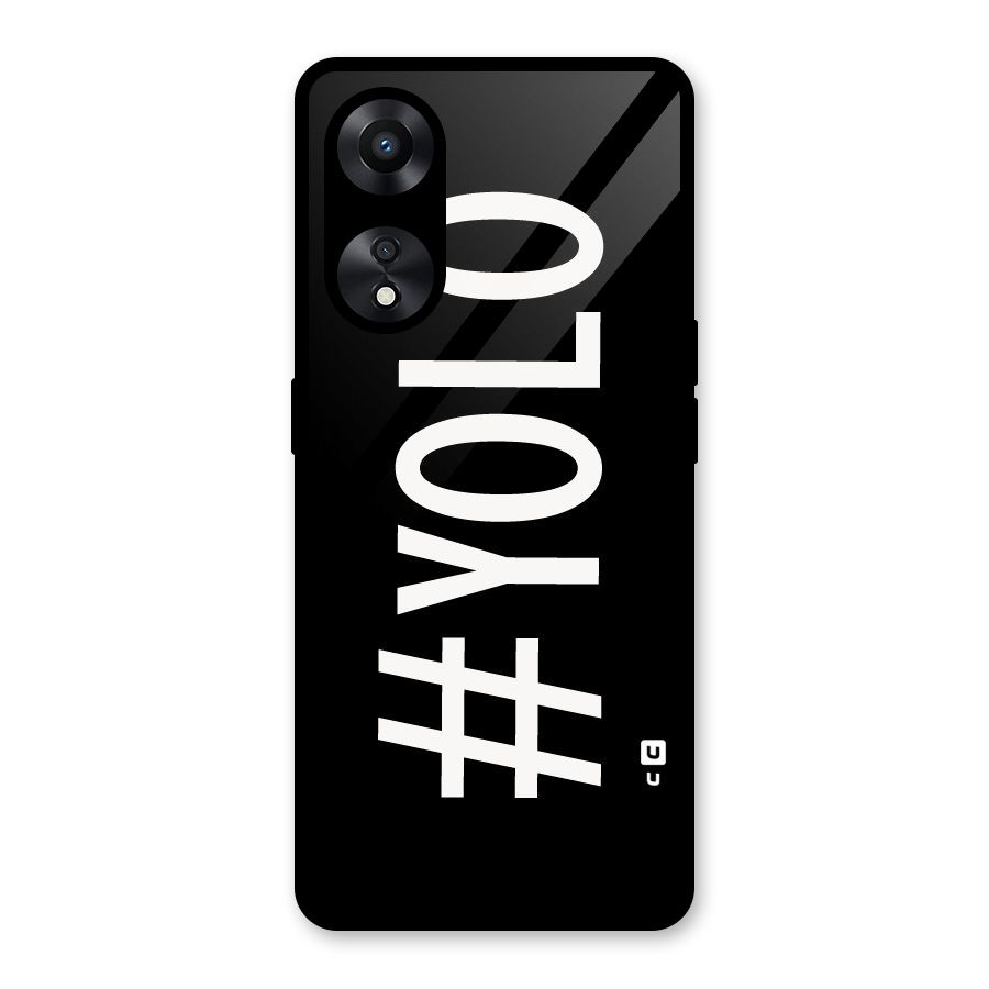 Yolo Glass Back Case for Oppo A78