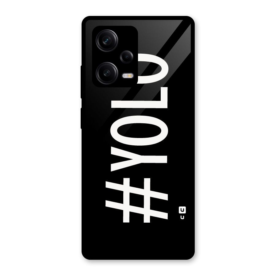 Yolo Glass Back Case for Redmi Note 12 Pro