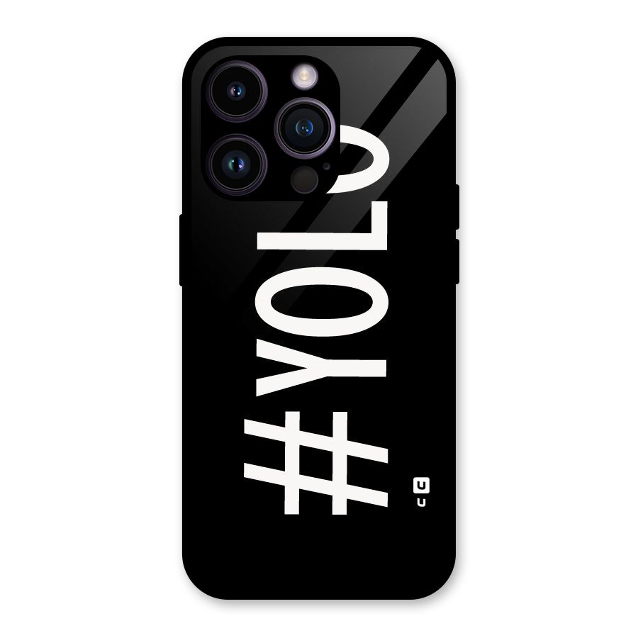 Yolo Glass Back Case for iPhone 14 Pro