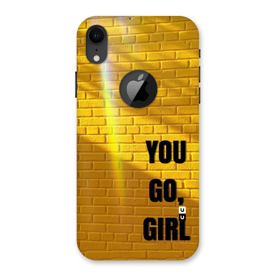 You Go Girl Wall Back Case for iPhone XR Logo Cut