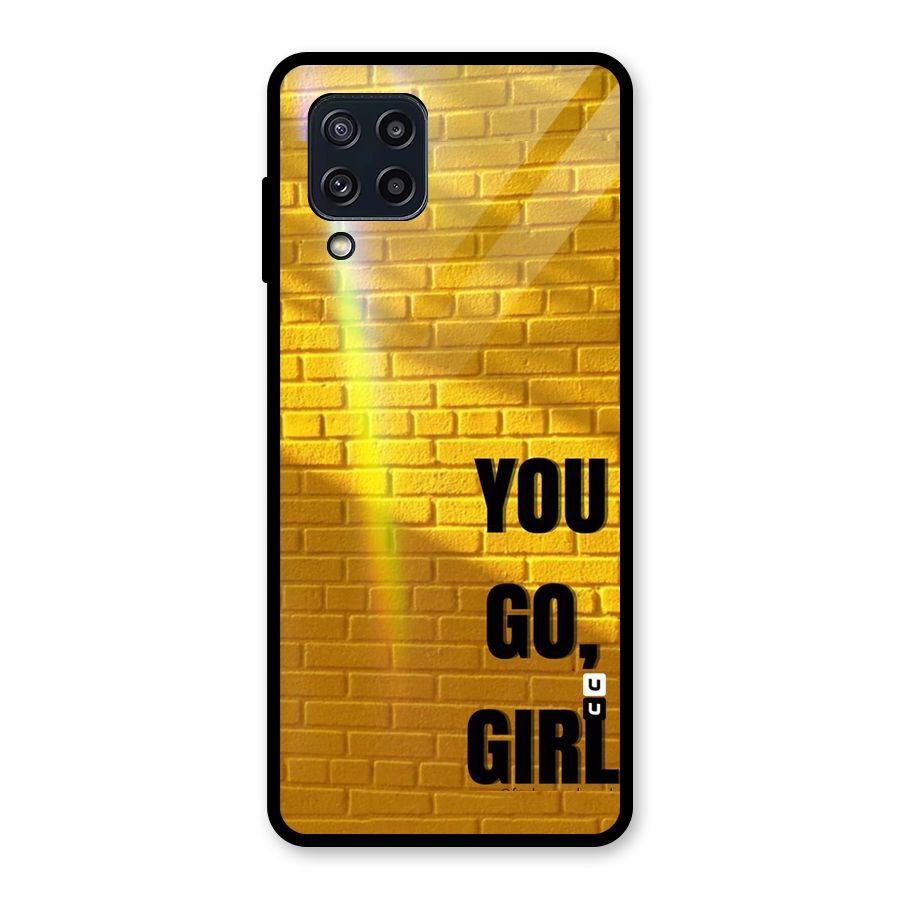 You Go Girl Wall Glass Back Case for Galaxy M32