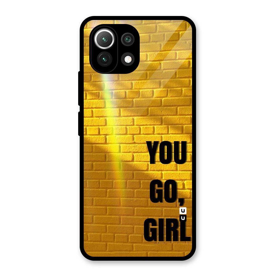 You Go Girl Wall Glass Back Case for Mi 11 Lite NE 5G