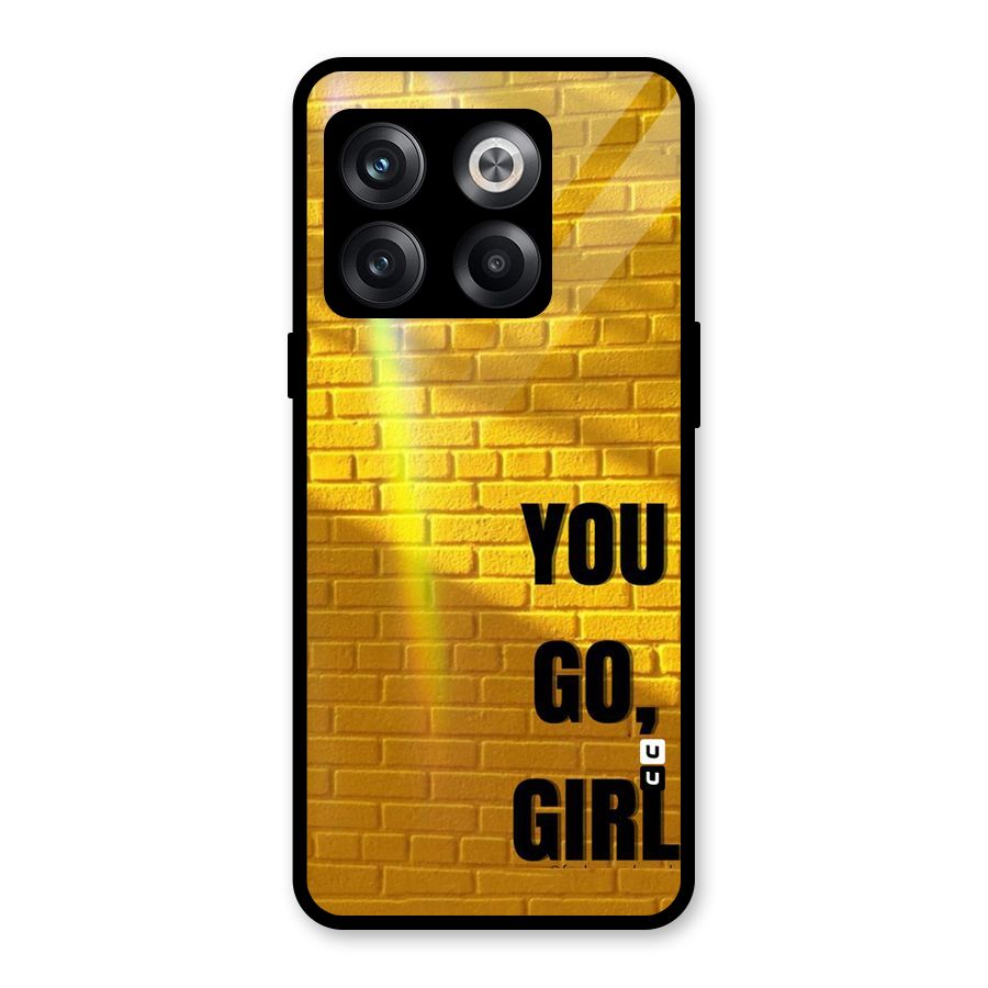 You Go Girl Wall Glass Back Case for OnePlus 10T