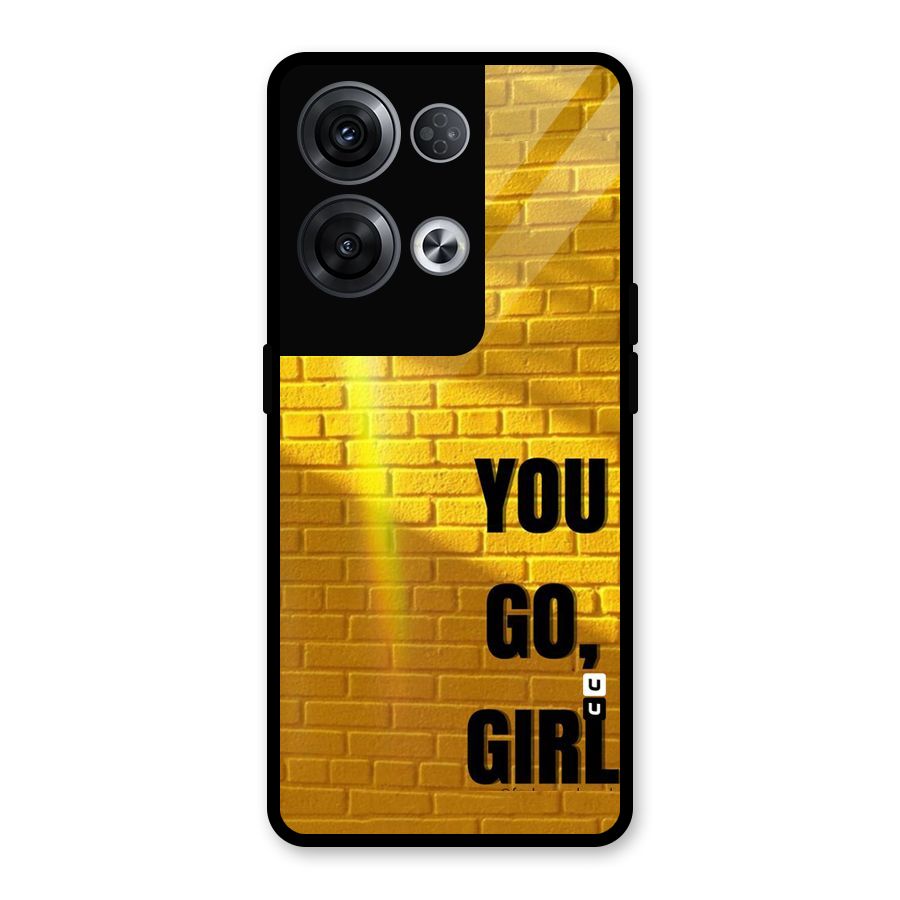 You Go Girl Wall Glass Back Case for Oppo Reno8 Pro 5G