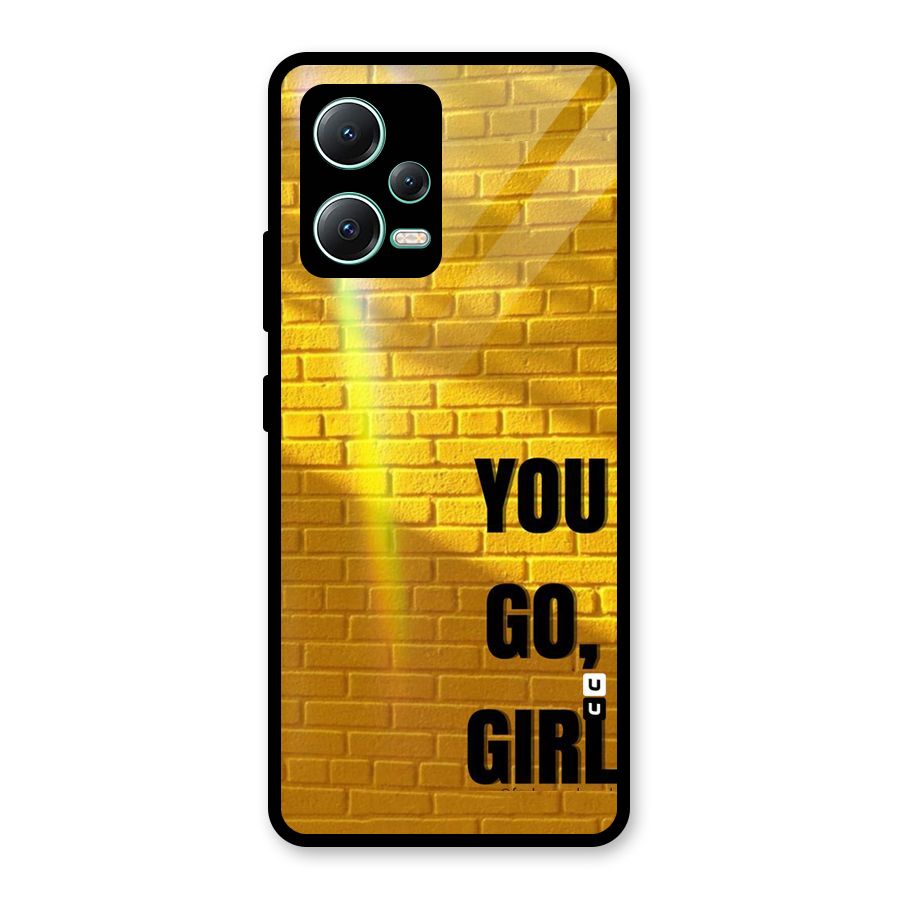 You Go Girl Wall Glass Back Case for Redmi Note 12 5G