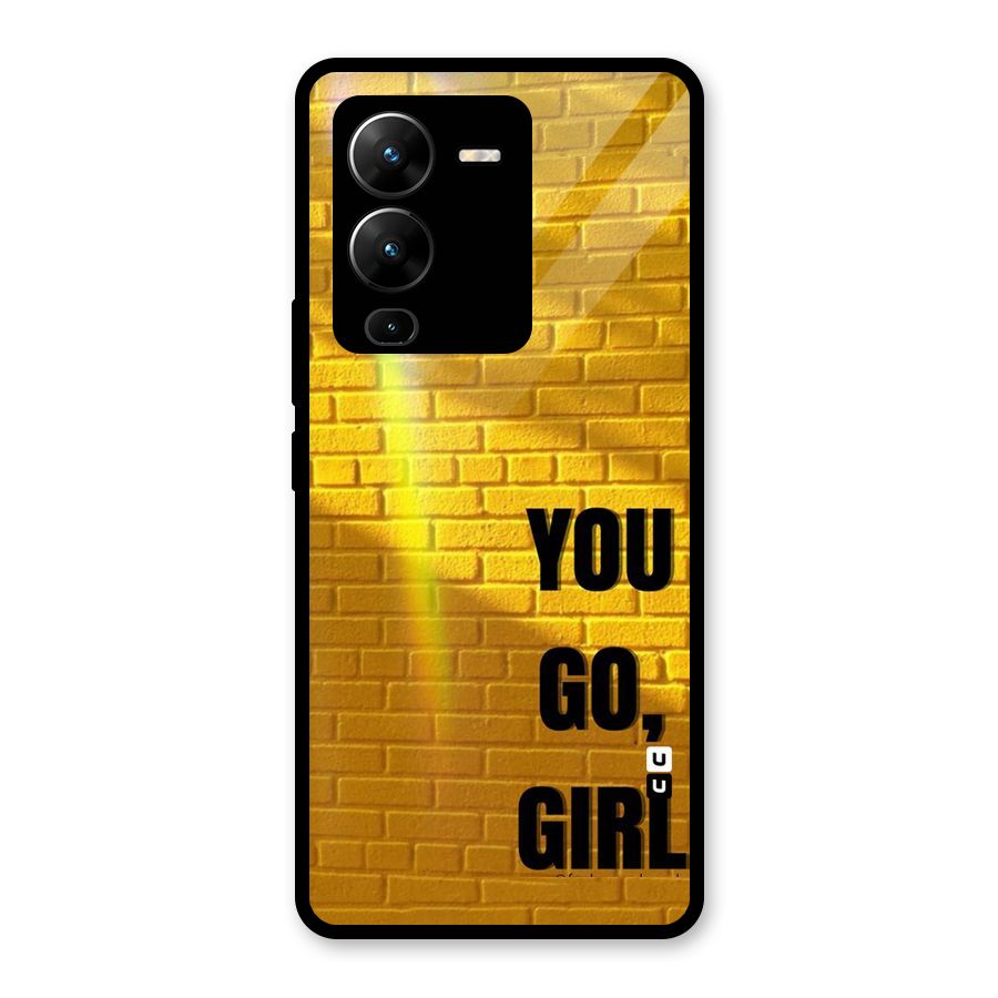 You Go Girl Wall Glass Back Case for Vivo V25 Pro