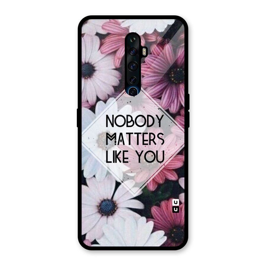 You Matter Glass Back Case for Oppo Reno2 F