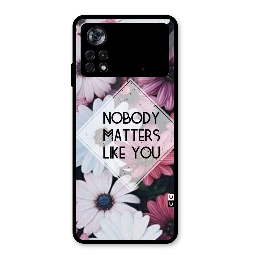 You Matter Glass Back Case for Poco X4 Pro 5G