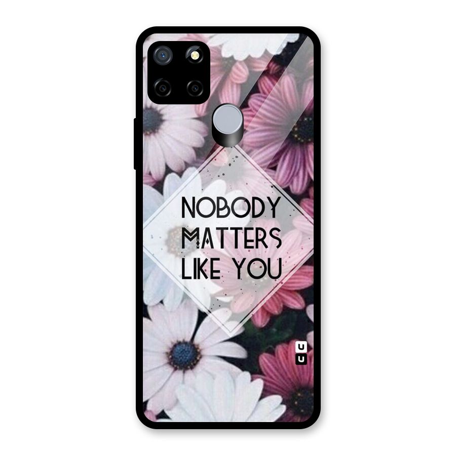 You Matter Glass Back Case for Realme Narzo 20