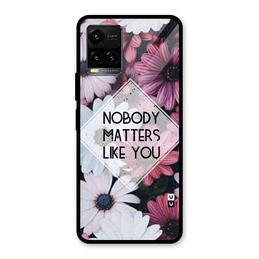 You Matter Glass Back Case for Vivo Y21T