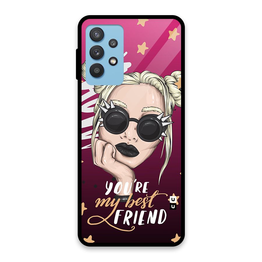 You My Best Friend Glass Back Case for Galaxy M32 5G