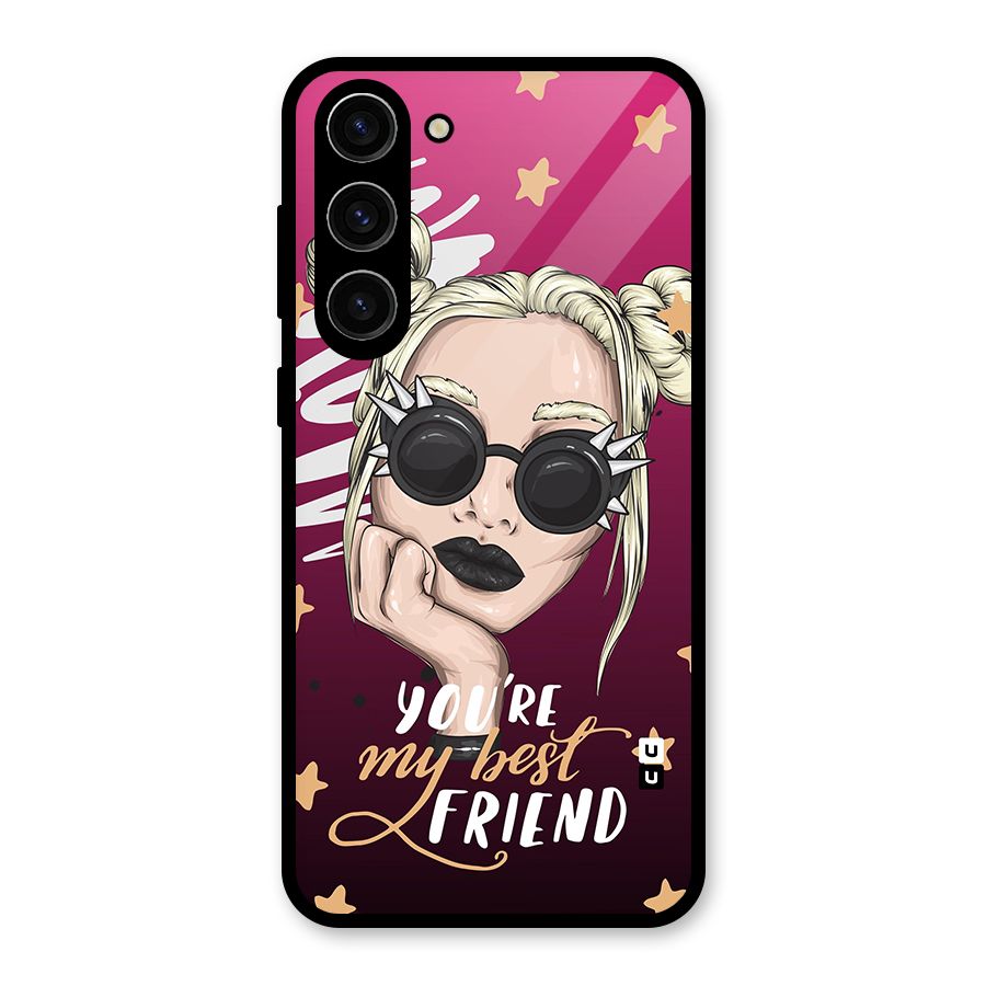 You My Best Friend Glass Back Case for Galaxy S23 Plus