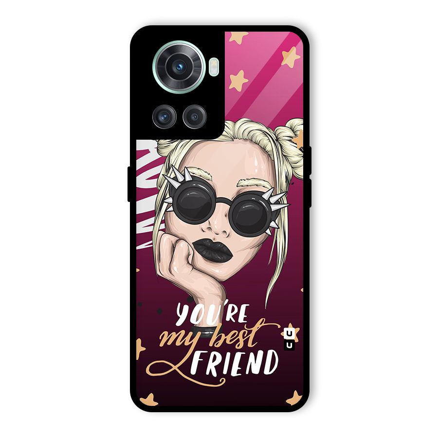 You My Best Friend Glass Back Case for OnePlus 10R