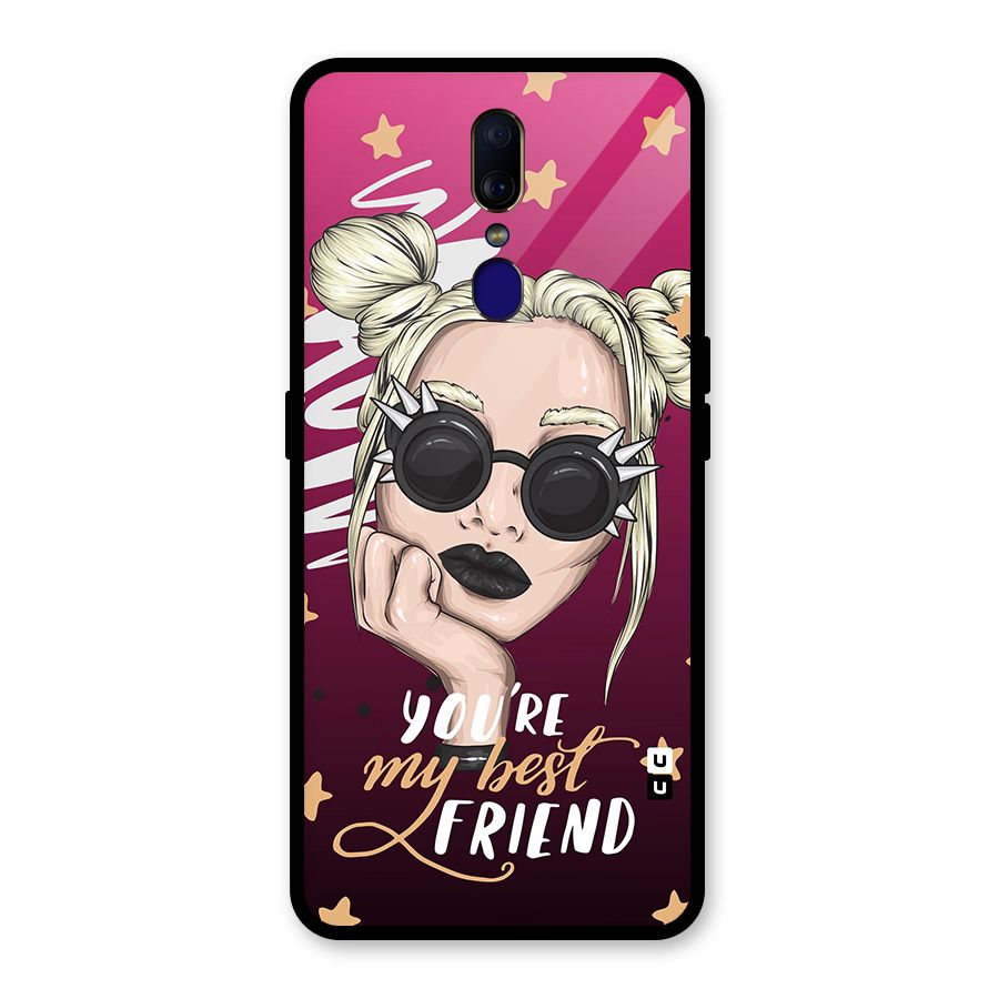 You My Best Friend Glass Back Case for Oppo F11