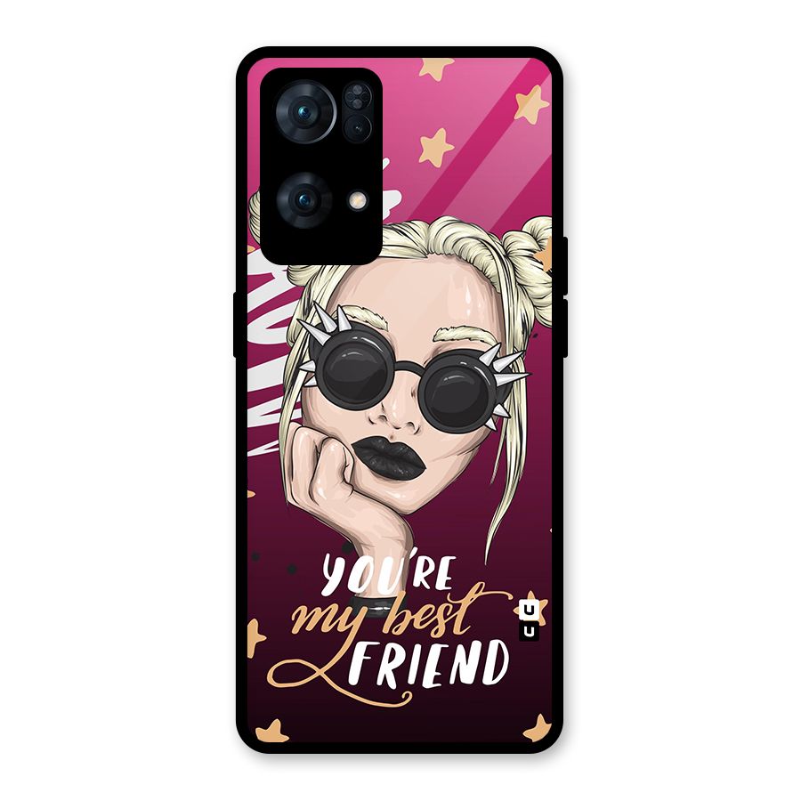 You My Best Friend Glass Back Case for Oppo Reno7 Pro 5G