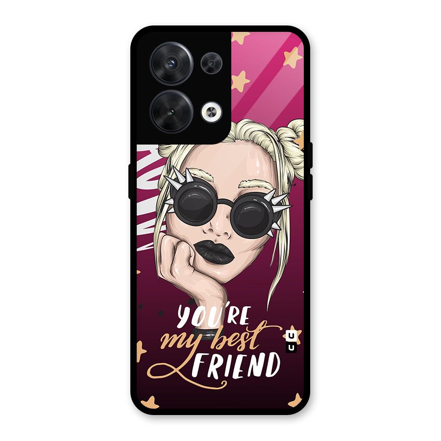 You My Best Friend Glass Back Case for Oppo Reno8 5G